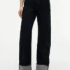 Mid-rise selvedge losse rechte Jeans Mid-rise selvedge losse rechte Jeans