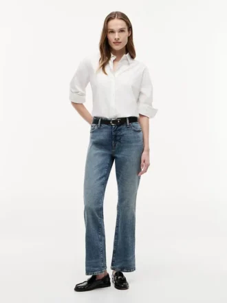 Mid-rise stretch bootcut-Jeans