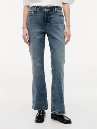 Mid-rise stretch bootcut-Jeans
