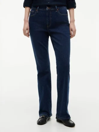 Mid-rise stretch bootcut-Jeans