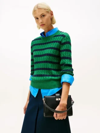 Mini-satcheltas met monogram-sluiting