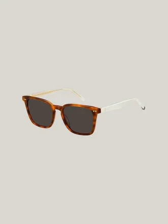 Moderne rechthoekige zonnebril in preppy stijl Moderne rechthoekige zonnebril in preppy stijl