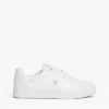 Monogram Heel leren court sneaker Monogram Heel leren court sneaker