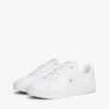 Monogram Heel leren court sneaker Monogram Heel leren court sneaker