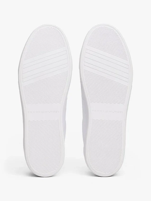 Monogram Heel leren court sneaker Monogram Heel leren court sneaker