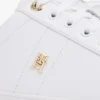 Monogram Heel leren court sneaker Monogram Heel leren court sneaker