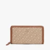 Monogram Jacquard-portemonnee met rits Monogram Jacquard-portemonnee met rits