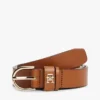 Monogram slanke leren riem Monogram slanke leren riem