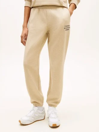 Monotype gemêleerde joggingbroek