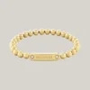 Monotype metalen kralenarmband
