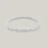 Monotype metalen kralenarmband