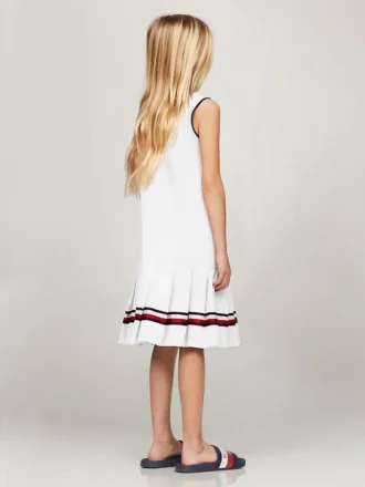 Mouwloze geplooide polojurk voor kinderen Mouwloze geplooide polojurk voor kinderen