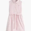 Mouwloze shirtjurk met ceintuur voor kinderen Mouwloze shirtjurk met ceintuur voor kinderen