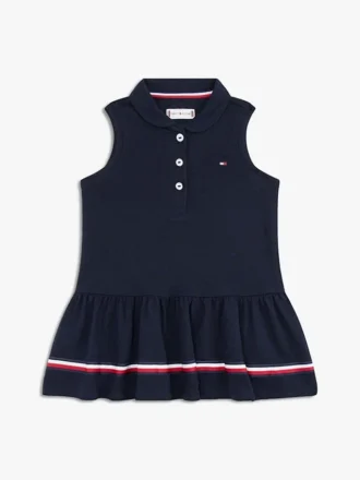 Mouwloze stretchpolojurk voor baby’s