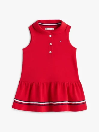 Mouwloze stretchpolojurk voor baby’s