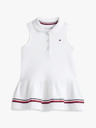 Mouwloze stretchpolojurk voor baby’s