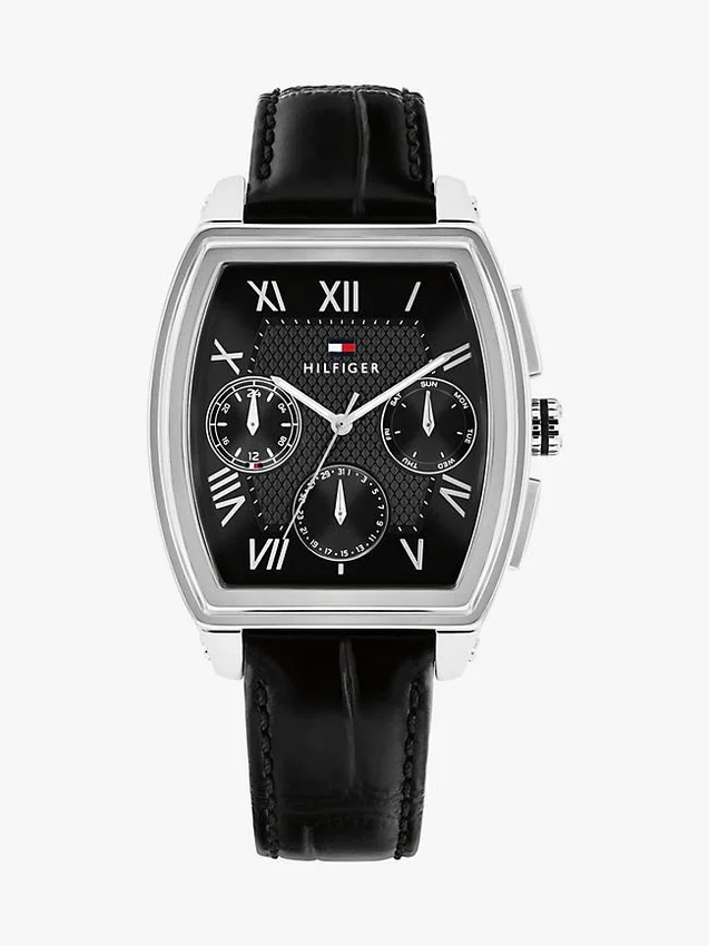 Multifunctioneel horloge met leren band van 36 mm Multifunctioneel horloge met leren band van 36 mm