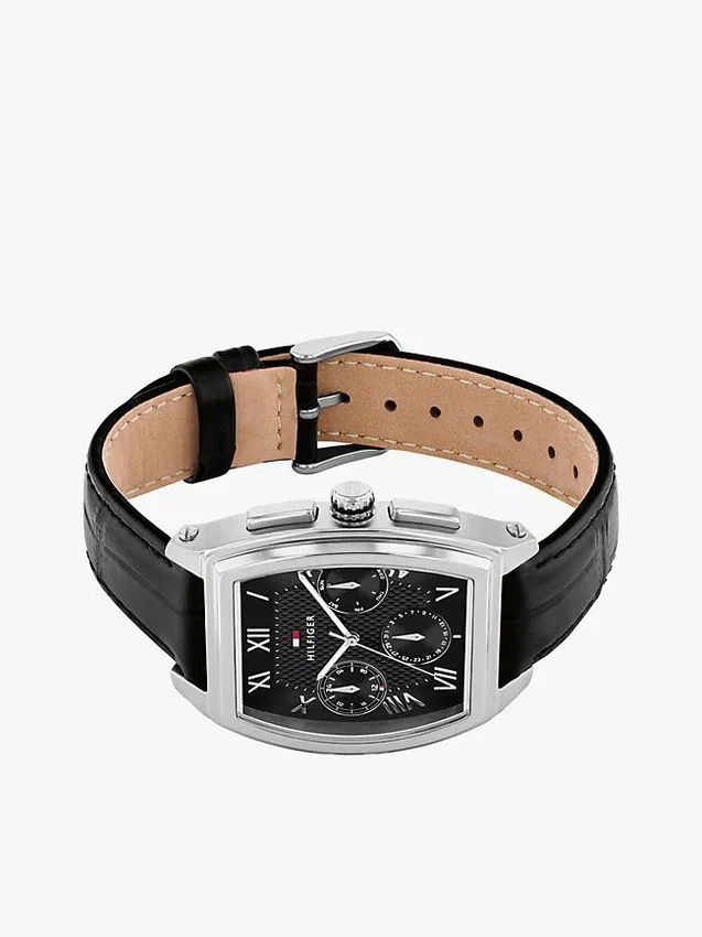 Multifunctioneel horloge met leren band van 36 mm Multifunctioneel horloge met leren band van 36 mm