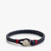 Nautische gevlochten leren armband Nautische gevlochten leren armband