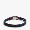 Nautische gevlochten leren armband Nautische gevlochten leren armband