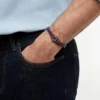 Nautische gevlochten leren armband Nautische gevlochten leren armband