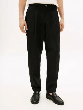 New York Label getailleerde linnen broek