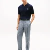 New York Label Glen Plaid linnen broek New York Label Glen Plaid linnen broek