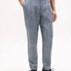 New York Label Glen Plaid linnen broek New York Label Glen Plaid linnen broek