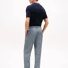 New York Label Glen Plaid linnen broek New York Label Glen Plaid linnen broek