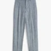 New York Label Glen Plaid linnen broek New York Label Glen Plaid linnen broek