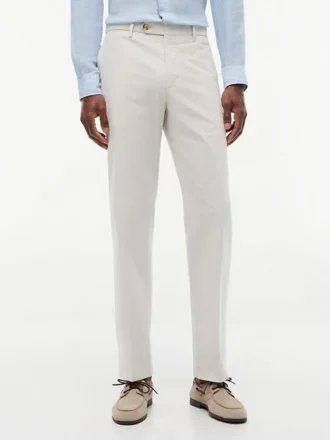 New York Label Tailored Dobby-broek New York Label Tailored Dobby-broek