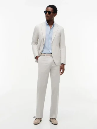 New York Label Tailored Dobby-broek New York Label Tailored Dobby-broek