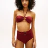 O-ring bikinibroekje met hoge taille O-ring bikinibroekje met hoge taille