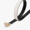 Omkeerbare leren riem met monogramgesp Omkeerbare leren riem met monogramgesp