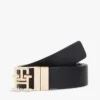 Omkeerbare leren riem met monogramgesp Omkeerbare leren riem met monogramgesp