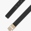 Omkeerbare leren riem met monogramgesp Omkeerbare leren riem met monogramgesp