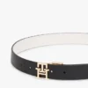 Omkeerbare leren riem met monogramgesp Omkeerbare leren riem met monogramgesp