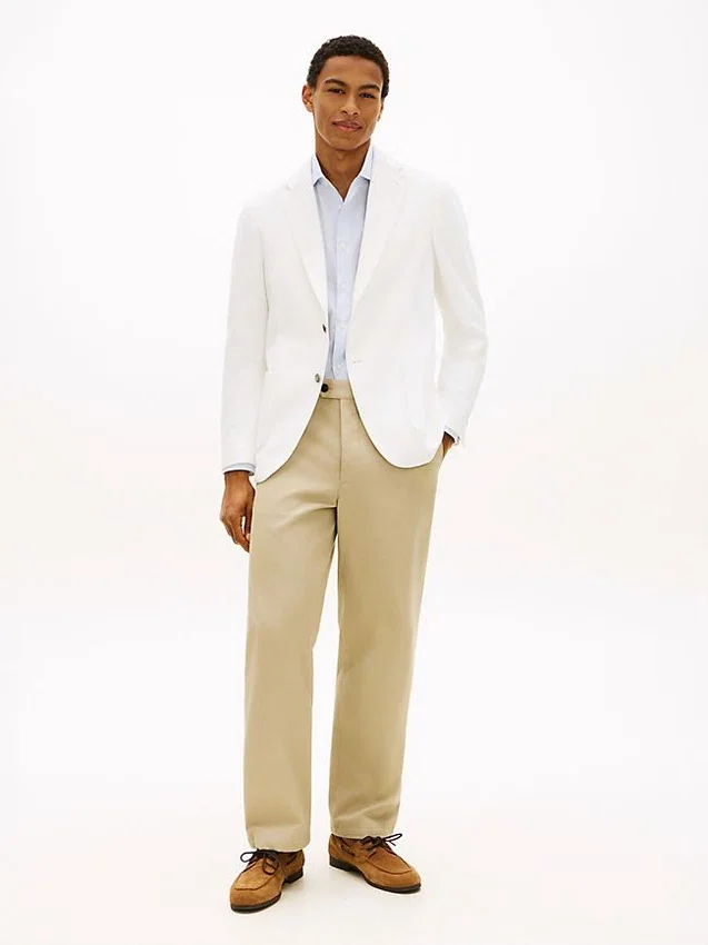 Ongevoerde twill blazer Ongevoerde twill blazer