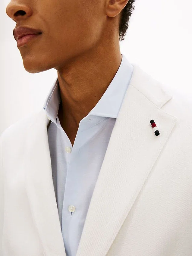 Ongevoerde twill blazer Ongevoerde twill blazer
