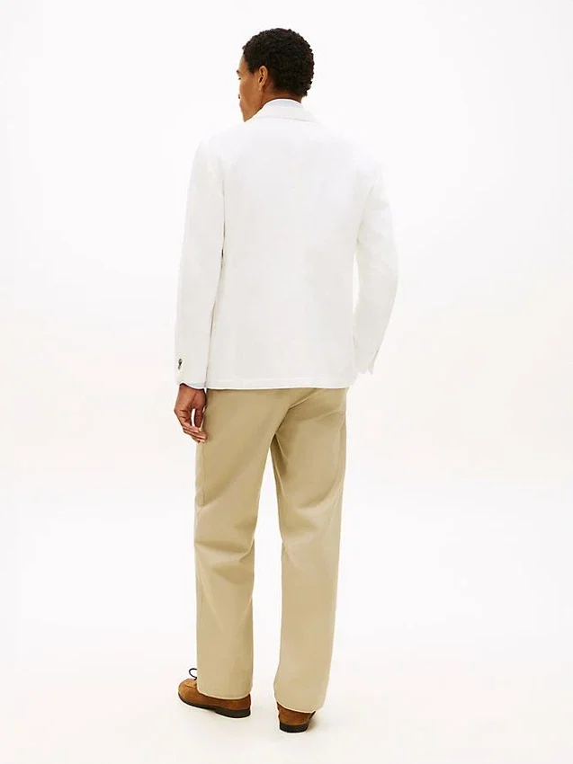 Ongevoerde twill blazer Ongevoerde twill blazer