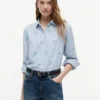 Overal monogram linnenmix shirt Overal monogram linnenmix shirt
