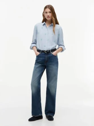 Overal monogram linnenmix shirt Overal monogram linnenmix shirt
