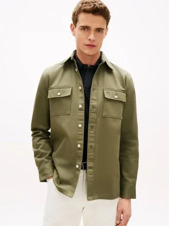 Overshirt van slubtwill met normale pasvorm Overshirt van slubtwill met normale pasvorm