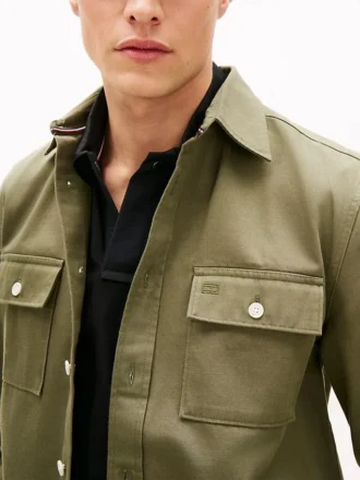 Overshirt van slubtwill met normale pasvorm Overshirt van slubtwill met normale pasvorm