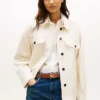 Oversized twill utility-overhemdjas Oversized twill utility-overhemdjas