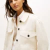 Oversized twill utility-overhemdjas Oversized twill utility-overhemdjas