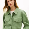 Oversized twill utility-overhemdjas Oversized twill utility-overhemdjas