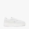 Platform leren court sneaker Platform leren court sneaker