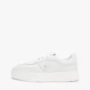Platform leren court sneaker Platform leren court sneaker