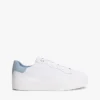 Platformsneaker van gemengd leer Platformsneaker van gemengd leer